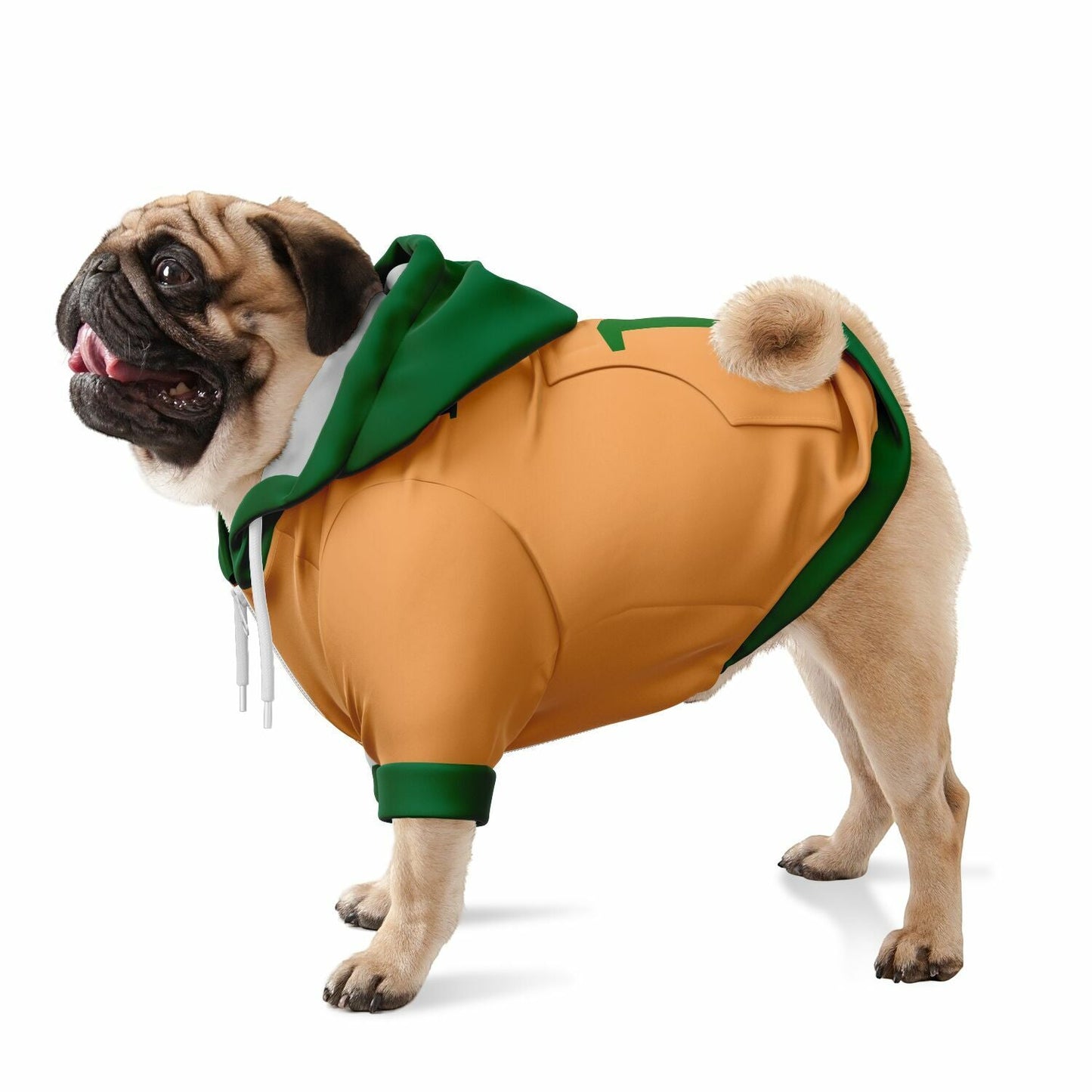 dog wearing personalized zip up hoodie stylish custom pet clothing