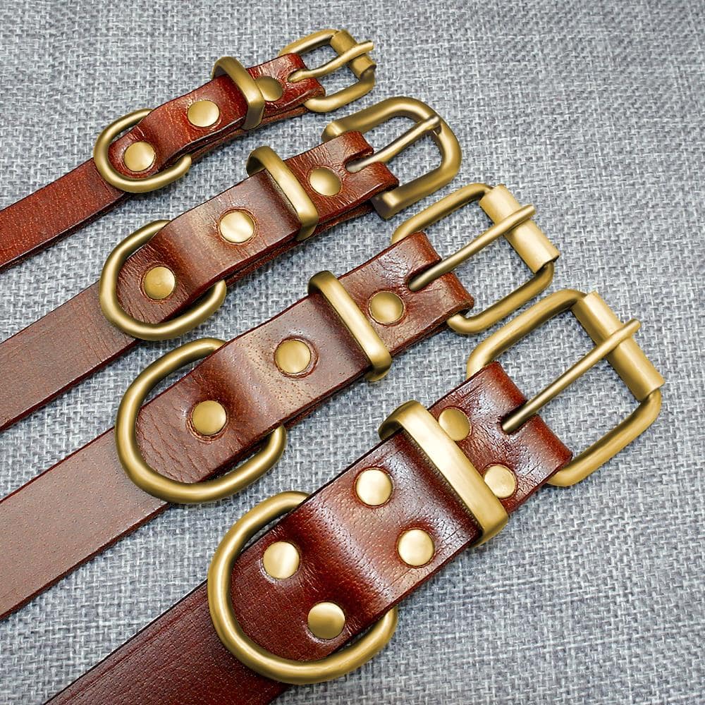 Dog Collar Leather - DoggyHoods