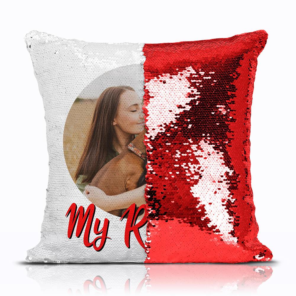 Pet Portrait Reversible Sequin Pillow - DoggyHoods