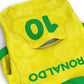 Close up fabric detail all over print Brazil dog zip up hoodie soft fleece material