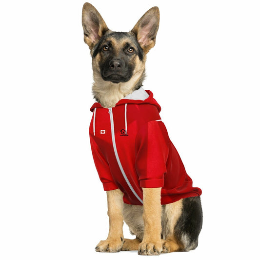 Personalized Canada dog zip up hoodie national team style custom dog jersey all over print