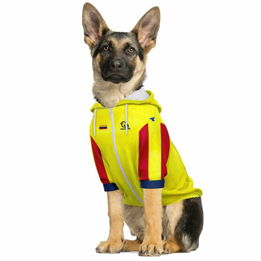 Personalized Colombia dog zip up hoodie national team style custom dog jersey all over print
