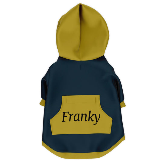 personalized dog hoodie navy blue for all dogs