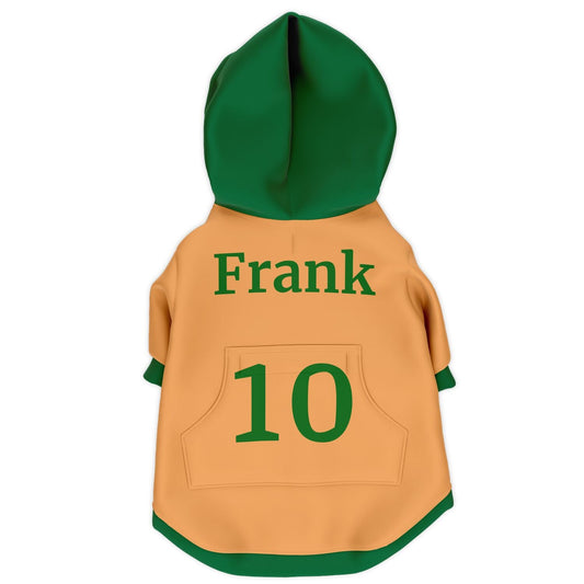soft fleece inside custom dog hoodie fabric detail comfortable dog apparel