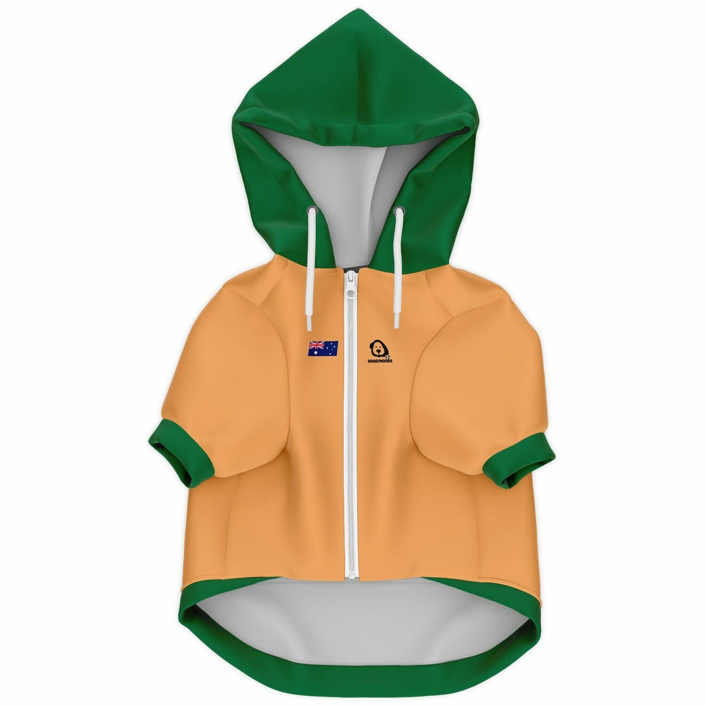 zip up dog hoodie front zipper easy fit dog clothing detail