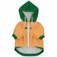 zip up dog hoodie front zipper easy fit dog clothing detail
