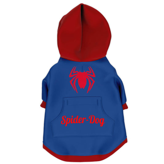 spiderman dog hoodie backside