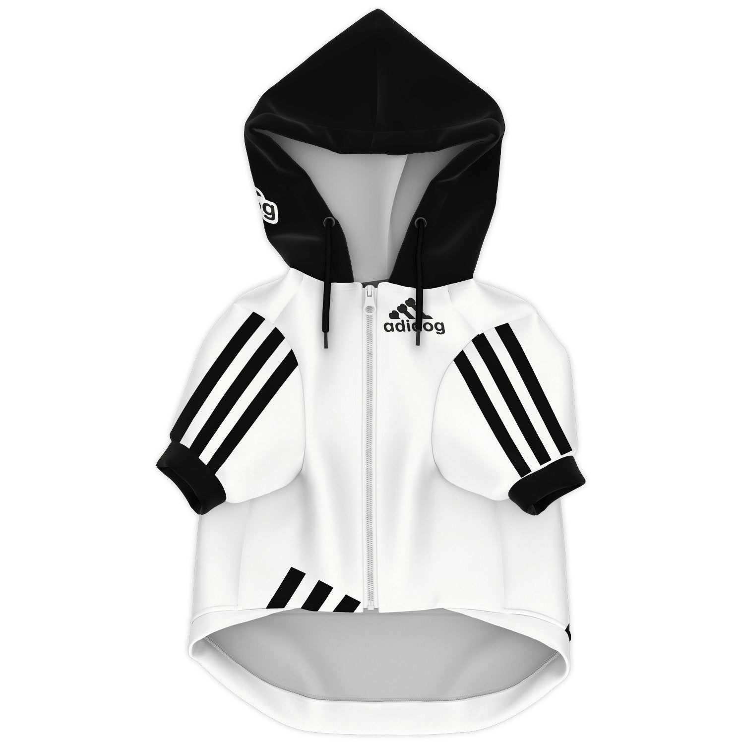 ADIDOG WHITE HOODIE - DoggyHoods