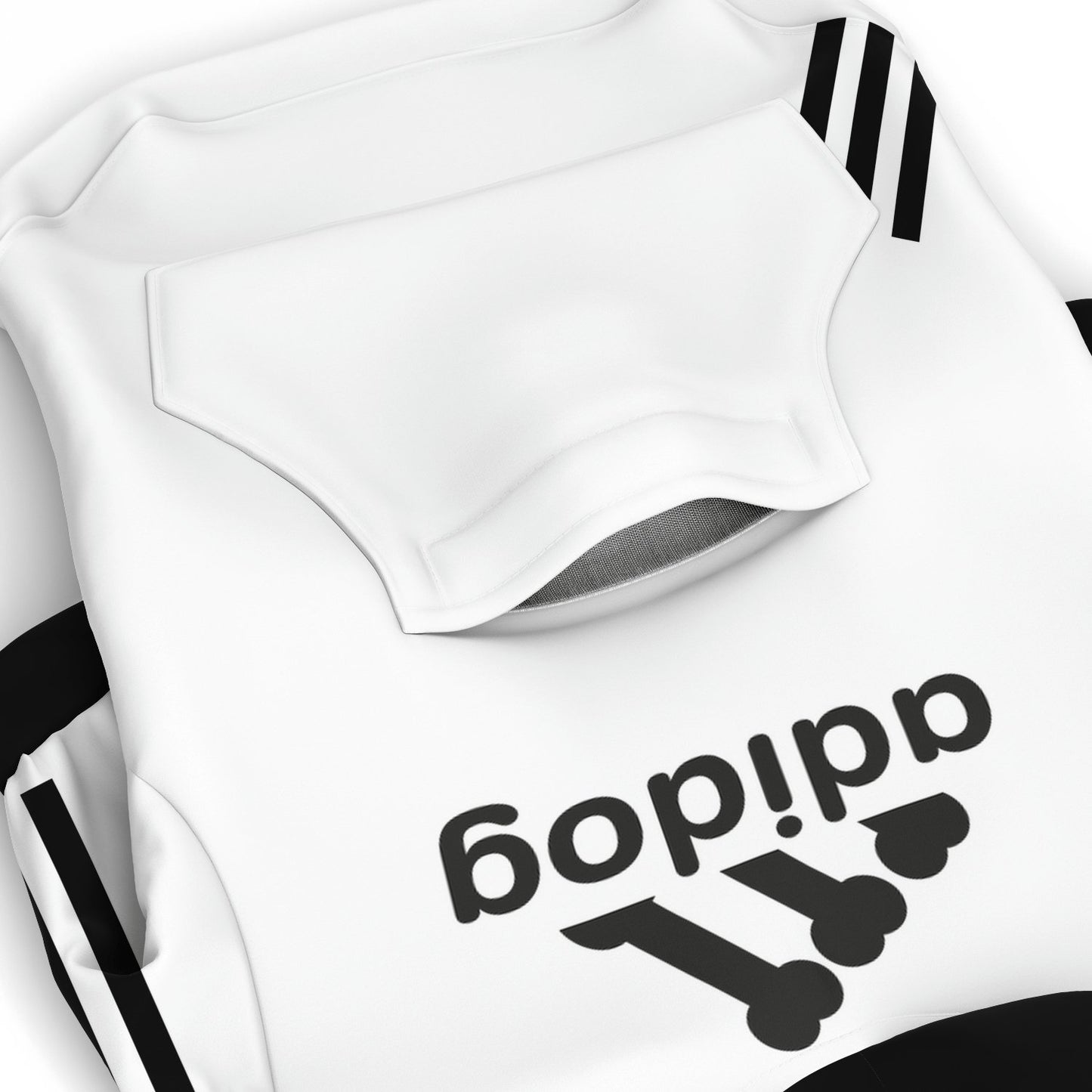 ADIDOG WHITE HOODIE - DoggyHoods