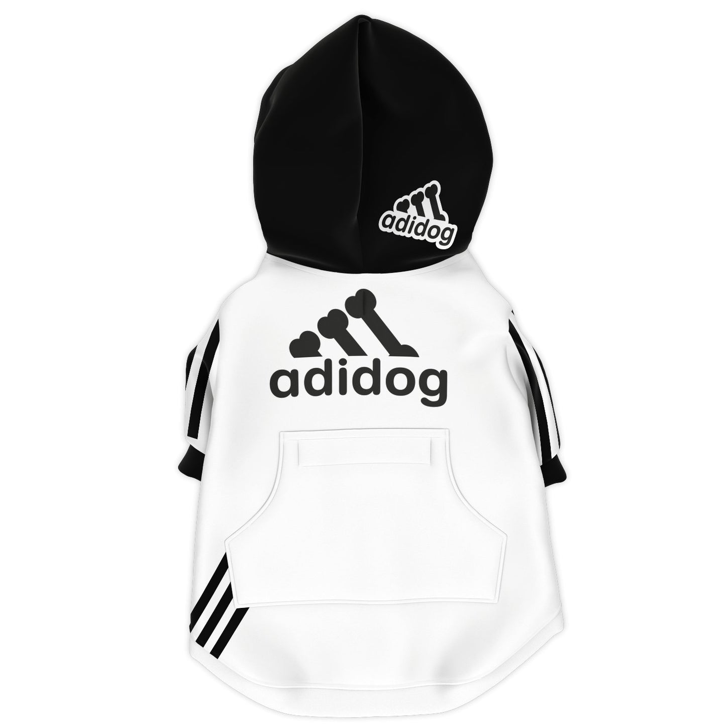 ADIDOG WHITE HOODIE - DoggyHoods