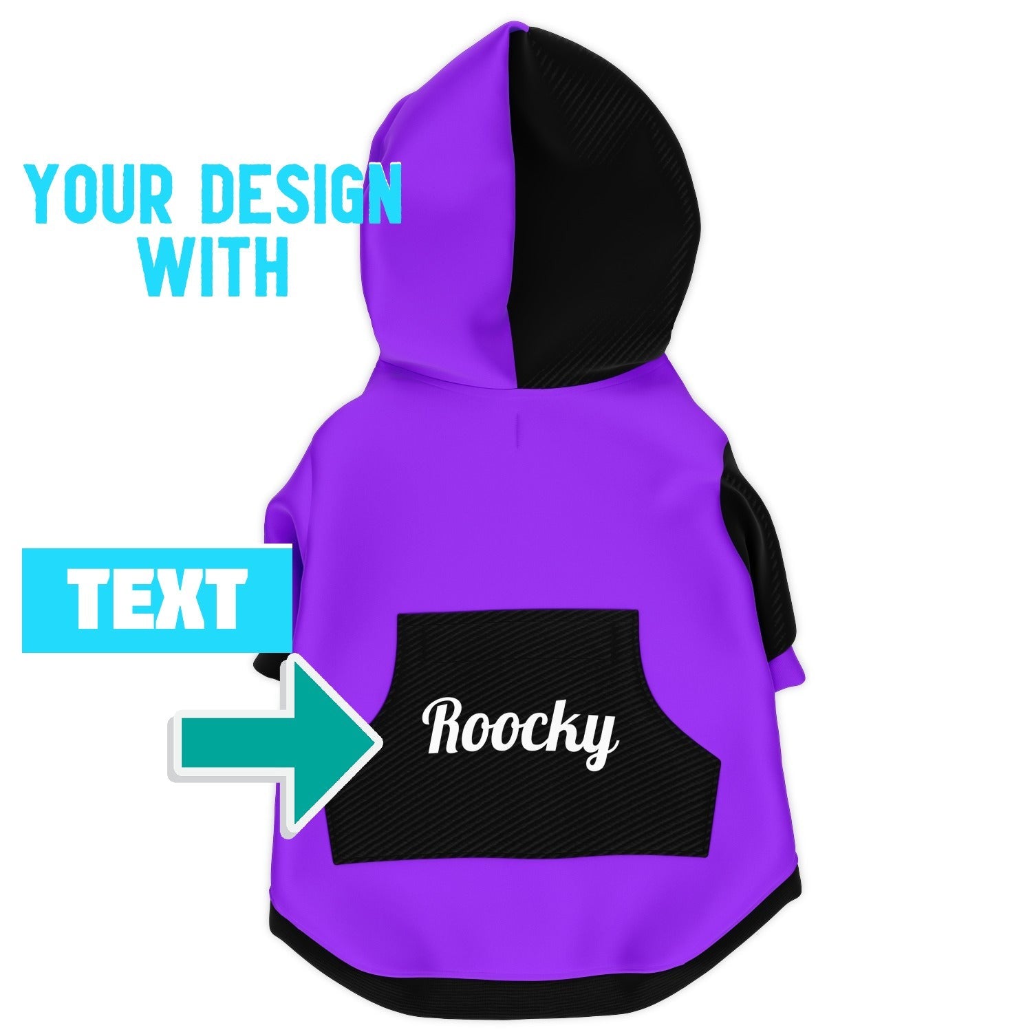 CREATE YOUR DOG HOODIE WITH TEXT - DoggyHoods