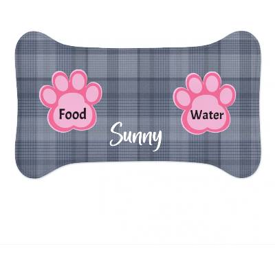 Custom Dog Feeding Mat with Paws - DoggyHoods