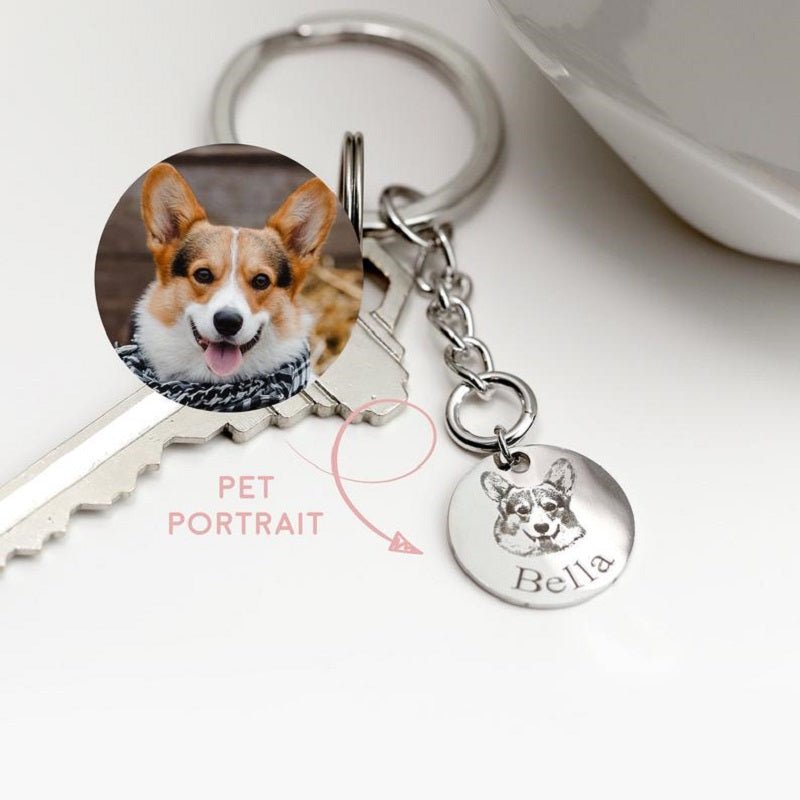 Custom Engrave Pet Name Photo Necklace - DoggyHoods