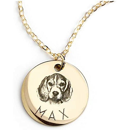 Custom Engrave Pet Name Photo Necklace - DoggyHoods