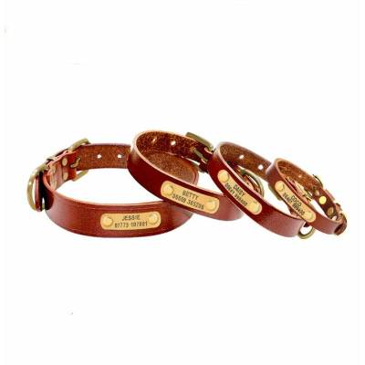 Dog Collar Leather - DoggyHoods
