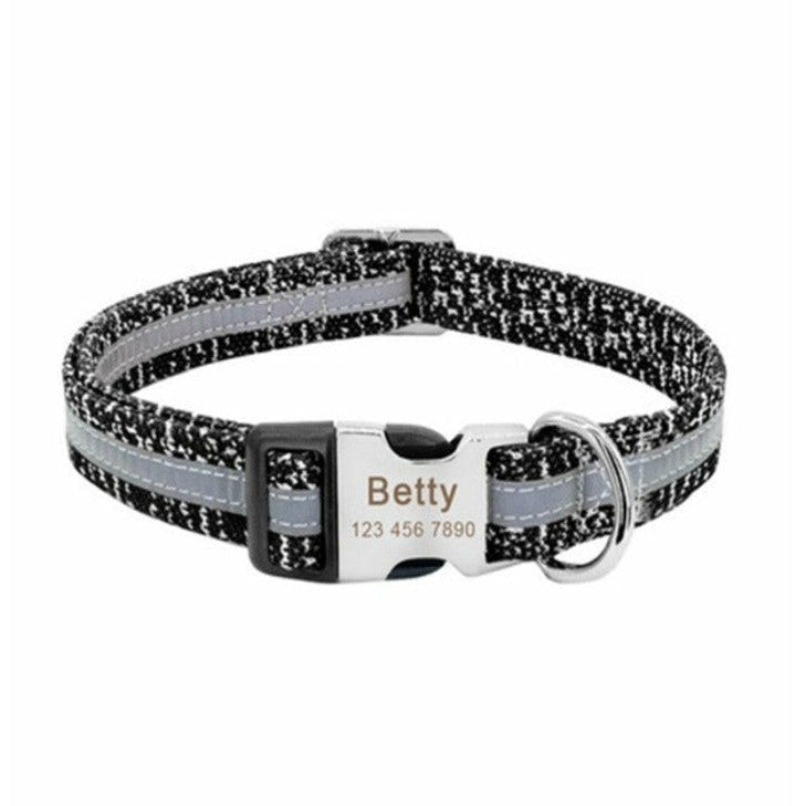 Dog Collar with Nameplate to customize - DoggyHoods