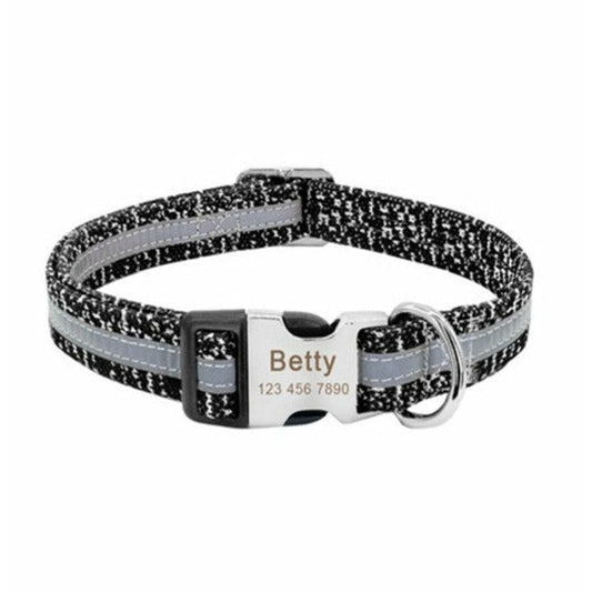 Dog Collar with Nameplate to customize - DoggyHoods