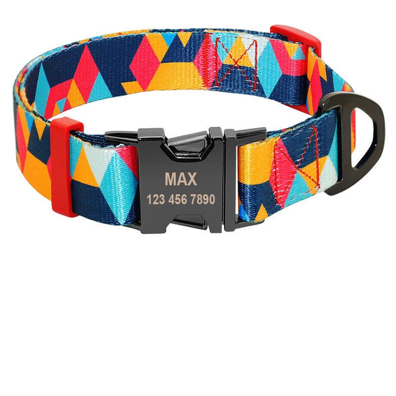 Dog tag custom dog collar lettering identity card - DoggyHoods