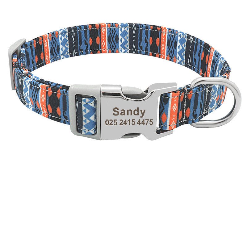 Dog tag custom dog collar lettering identity card - DoggyHoods