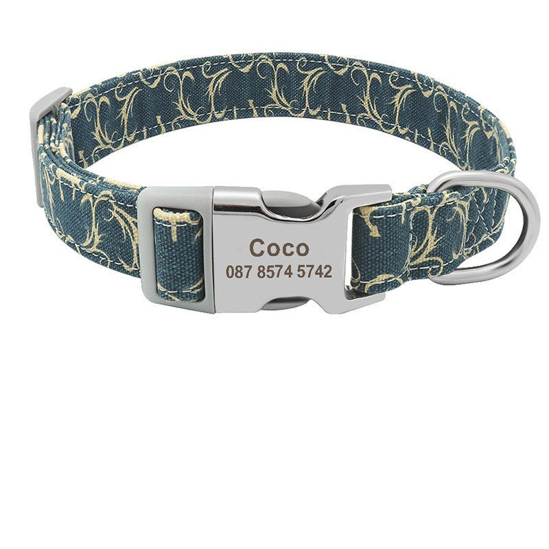 Dog tag custom dog collar lettering identity card - DoggyHoods