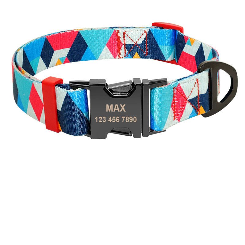 Dog tag custom dog collar lettering identity card - DoggyHoods