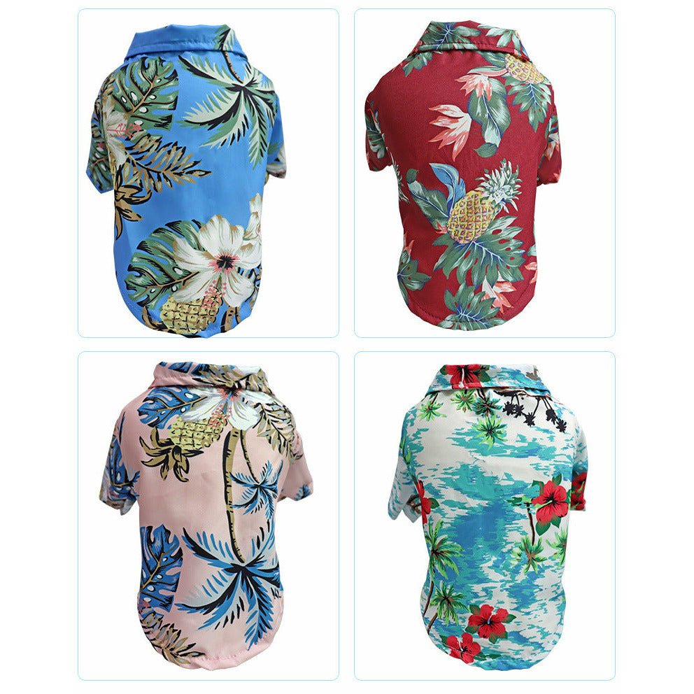 Hawaii Pet Summer Clothes Summer Fashion Dog Clothes Variety Of Multicolor Custom Dog Clothes Summer - DoggyHoods