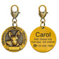 New dog identity card custom lettering tag Jin Mao Teddy dog bronze dog anti-lost pet brand - DoggyHoods