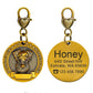 New dog identity card custom lettering tag Jin Mao Teddy dog bronze dog anti-lost pet brand - DoggyHoods