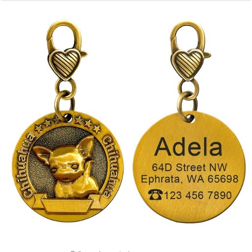 New dog identity card custom lettering tag Jin Mao Teddy dog bronze dog anti-lost pet brand - DoggyHoods