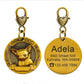 New dog identity card custom lettering tag Jin Mao Teddy dog bronze dog anti-lost pet brand - DoggyHoods