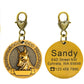 New dog identity card custom lettering tag Jin Mao Teddy dog bronze dog anti-lost pet brand - DoggyHoods