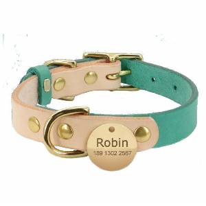 Personalized Leather Collar - DoggyHoods