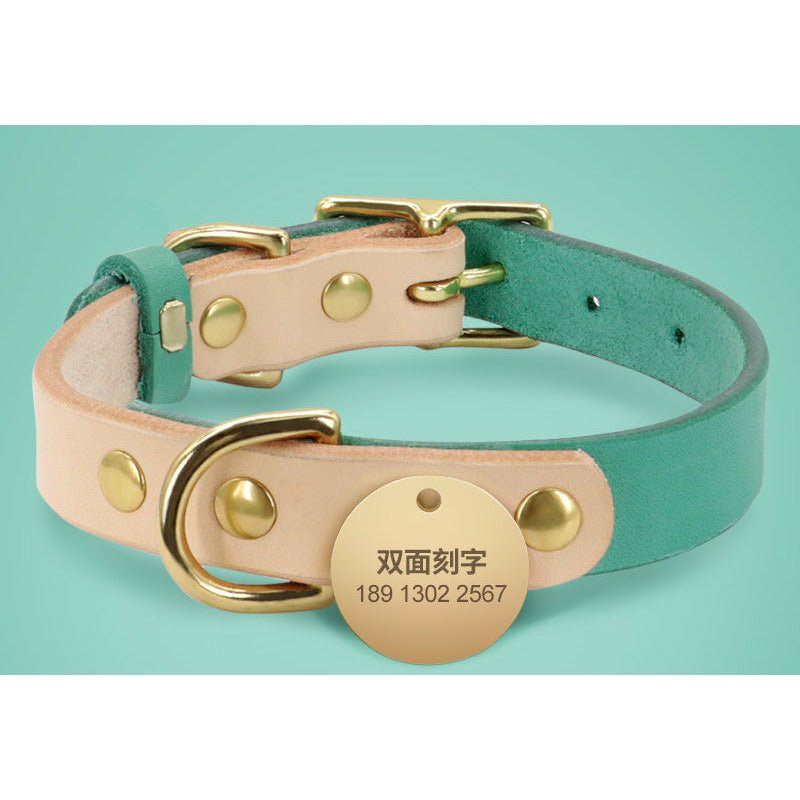 Personalized Leather Collar - DoggyHoods