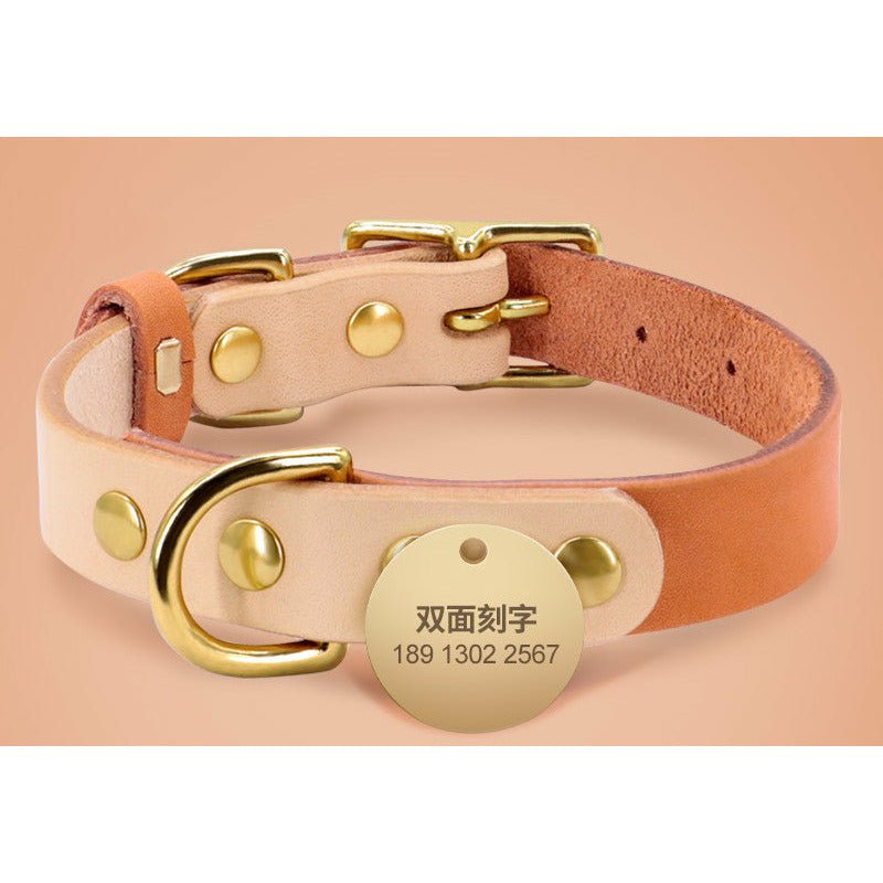 Personalized Leather Collar - DoggyHoods