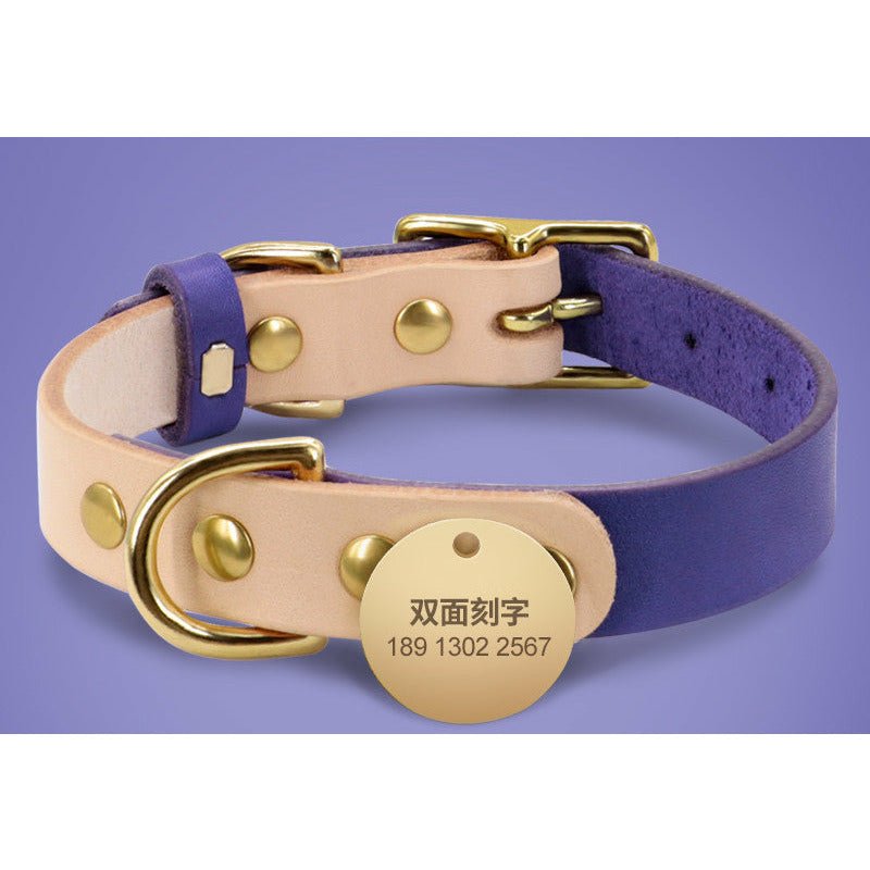 Personalized Leather Collar - DoggyHoods