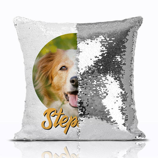 Pet Portrait Reversible Sequin Pillow - DoggyHoods