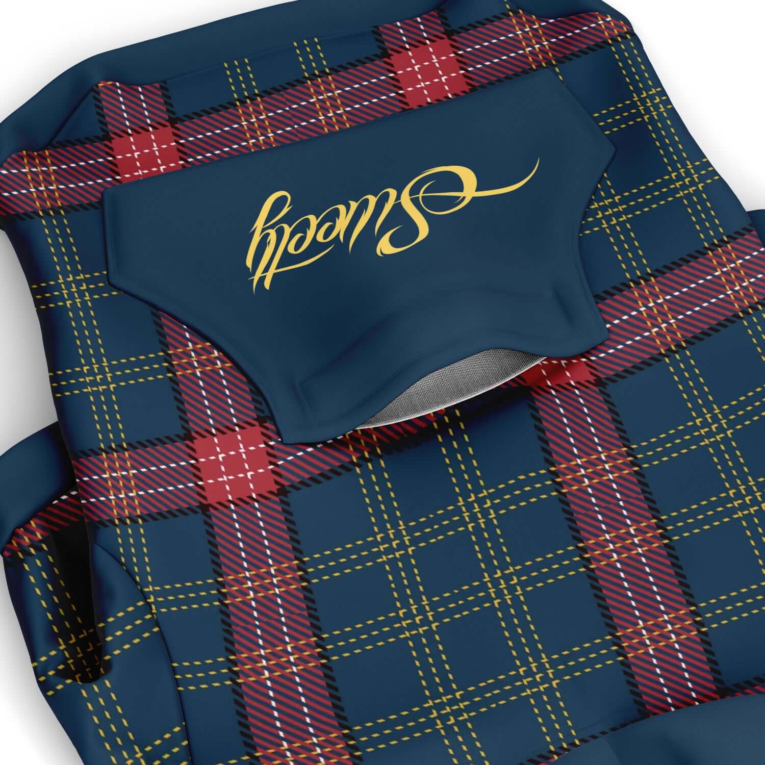 PLAID BLUE DOG HOODIE - DoggyHoods