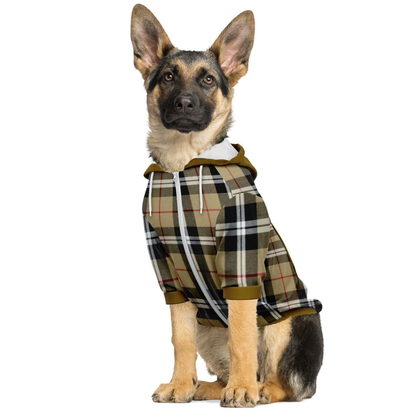 PLAID DOG HOODIE - DoggyHoods