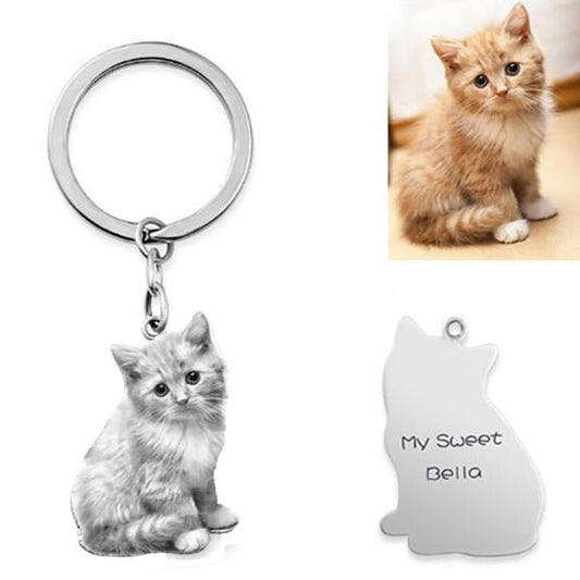 Private Custom Pet Character Photo Necklace Keychain - DoggyHoods