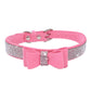 Rhinestone Bowknot Pet Collar Dog Collar Leash - DoggyHoods