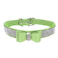 Rhinestone Bowknot Pet Collar Dog Collar Leash - DoggyHoods