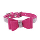 Rhinestone Bowknot Pet Collar Dog Collar Leash - DoggyHoods